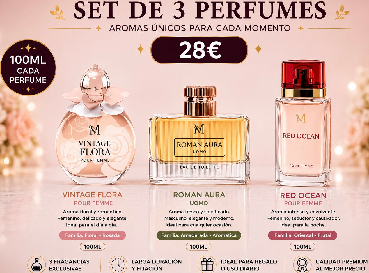 Set DE 3 PARFUMES PARA ELLA AVE035