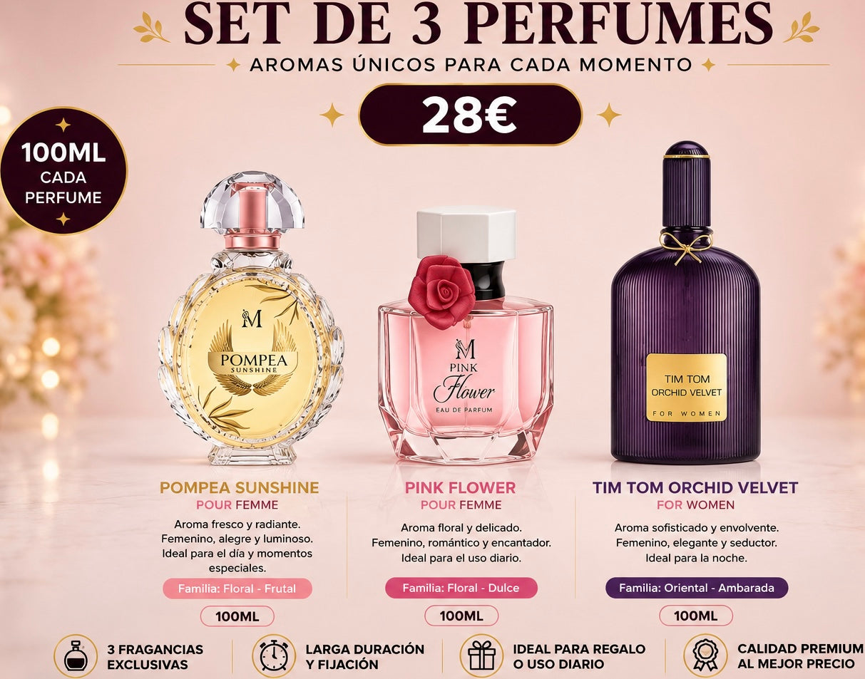 Set DE 3 PARFUMES PARA ELLA AVE042