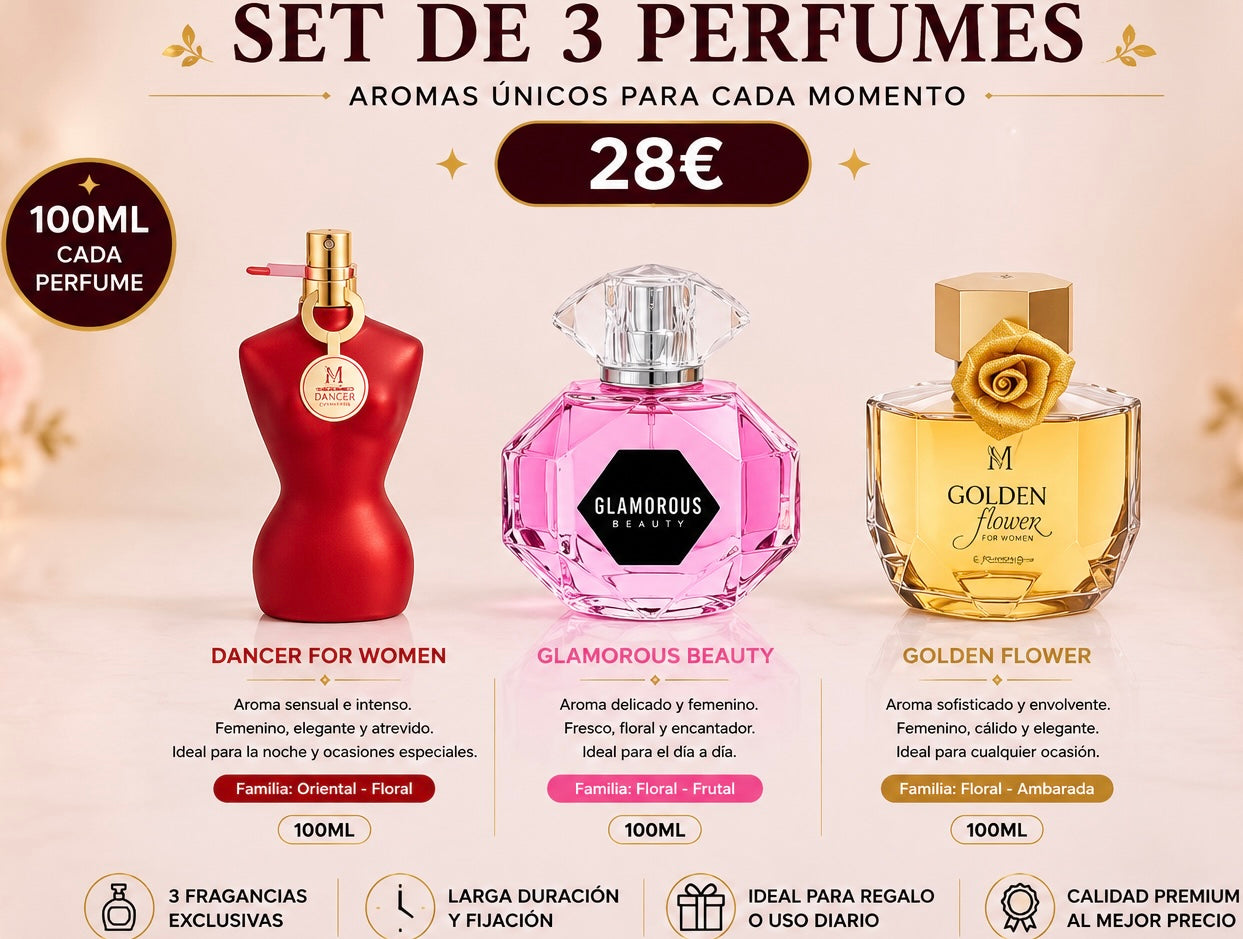 Set DE 3 PARFUMES PARA ELLA AVE046