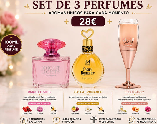 Set DE 3 PARFUMES  PARA ELLA AVE034