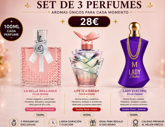Set DE 3 PARFUMES  PARA ELLA AVE036