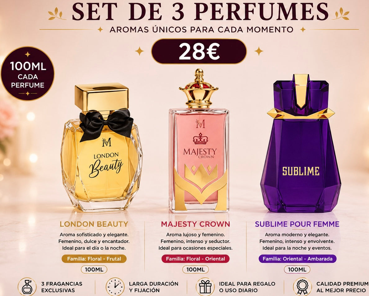 Set DE 3 PARFUMES  PARA ELLA AVE028