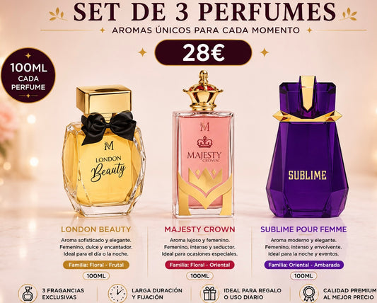 Set DE 3 PARFUMES  PARA ELLA AVE028