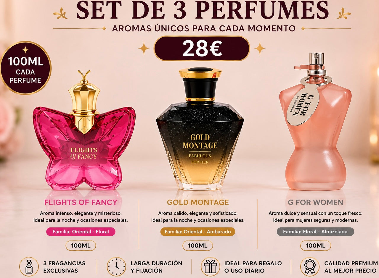 Set DE 3 PARFUMES  PARA ELLA AVE030