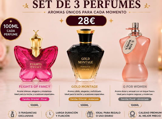Set DE 3 PARFUMES  PARA ELLA AVE030