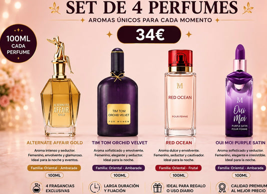 Set DE 4 PARFUMES  PARA ELLA AVE041