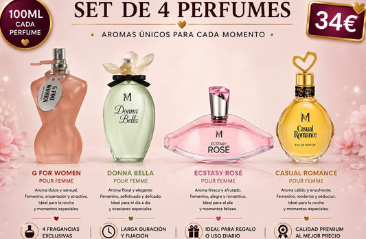 Set DE 4 PARFUMES  PARA ELLA AVE043