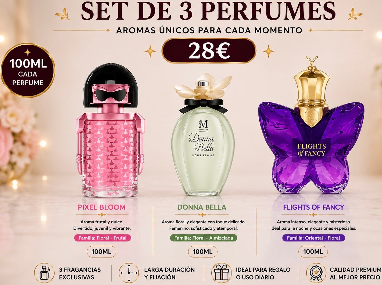 Set DE 3 PARFUMES  PARA ELLA AVE031