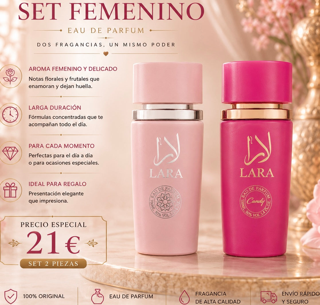 Set de 2 perfumes orientales para mujer AVE008