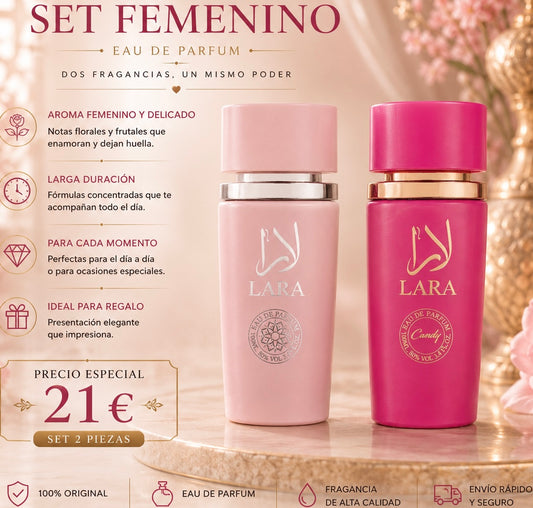 Set de 2 perfumes orientales para mujer AVE008