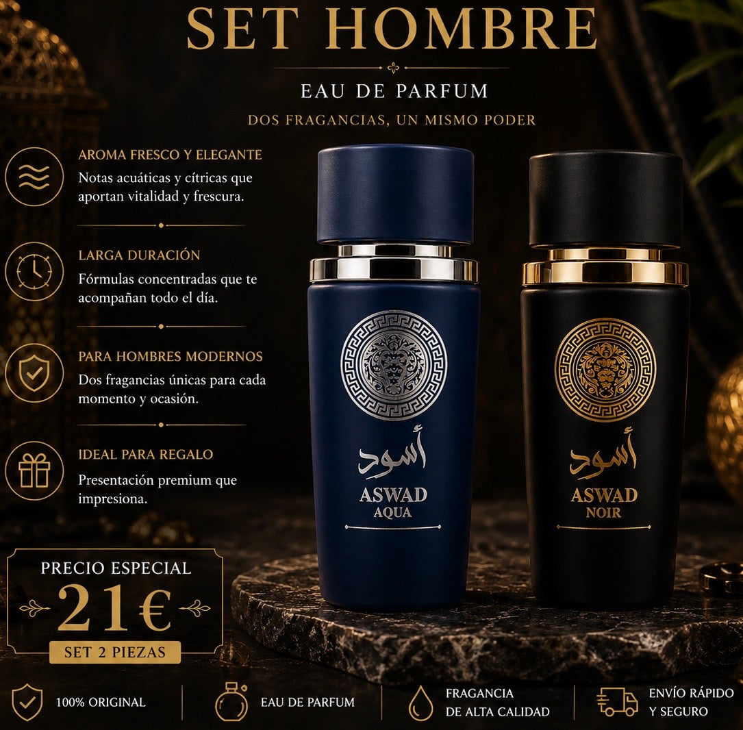 Set de 2 perfumes orientales para homber AVE016