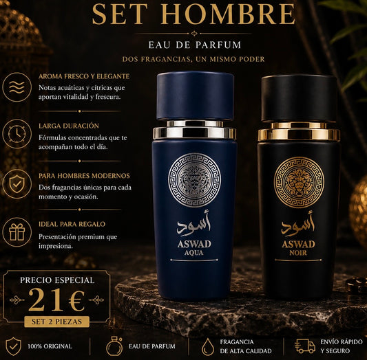 Set de 2 perfumes orientales para homber AVE016