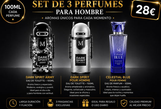 Set de 3 perfumes para hombre AVE093