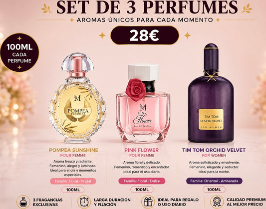 Set DE 3 PARFUMES  PARA ELLA AVE042