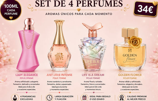 Set DE 4 PARFUMES  PARA ELLA AVE044