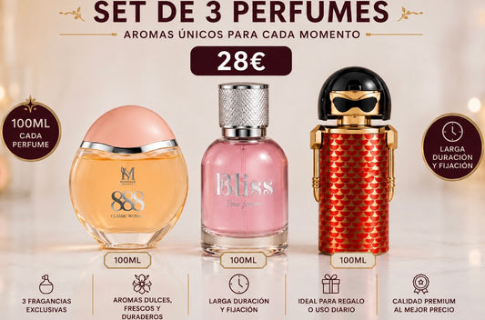 Set DE 3 PARFUMES  PARA ELLA AVE049