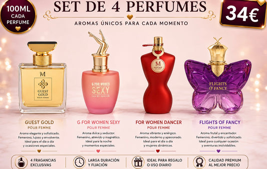 Set DE 4 PARFUMES  PARA ELLA AVE054