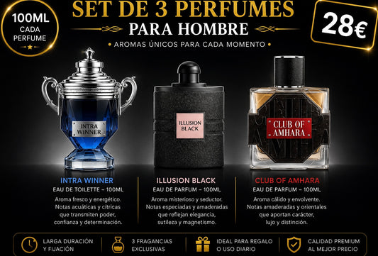 Set de 3 perfumes para hombre  AVE097