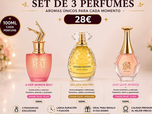 Set DE 3 PARFUMES  PARA ELLA AVE055