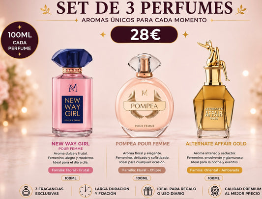 Set DE 3 PARFUMES  PARA ELLA AVE057