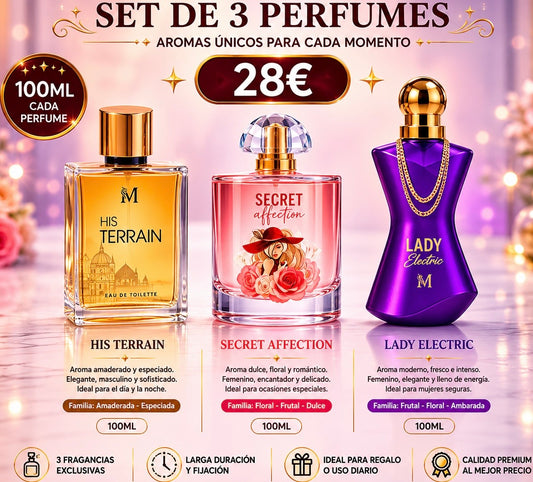 Set DE 3 PARFUMES  PARA ELLA AVE056