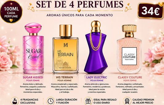 Set DE 4 PARFUMES  PARA ELLA AVE058