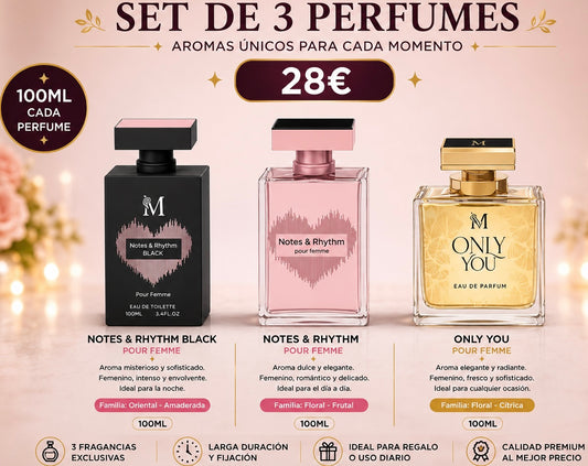 Set DE 3 PARFUMES  PARA ELLA AVE059