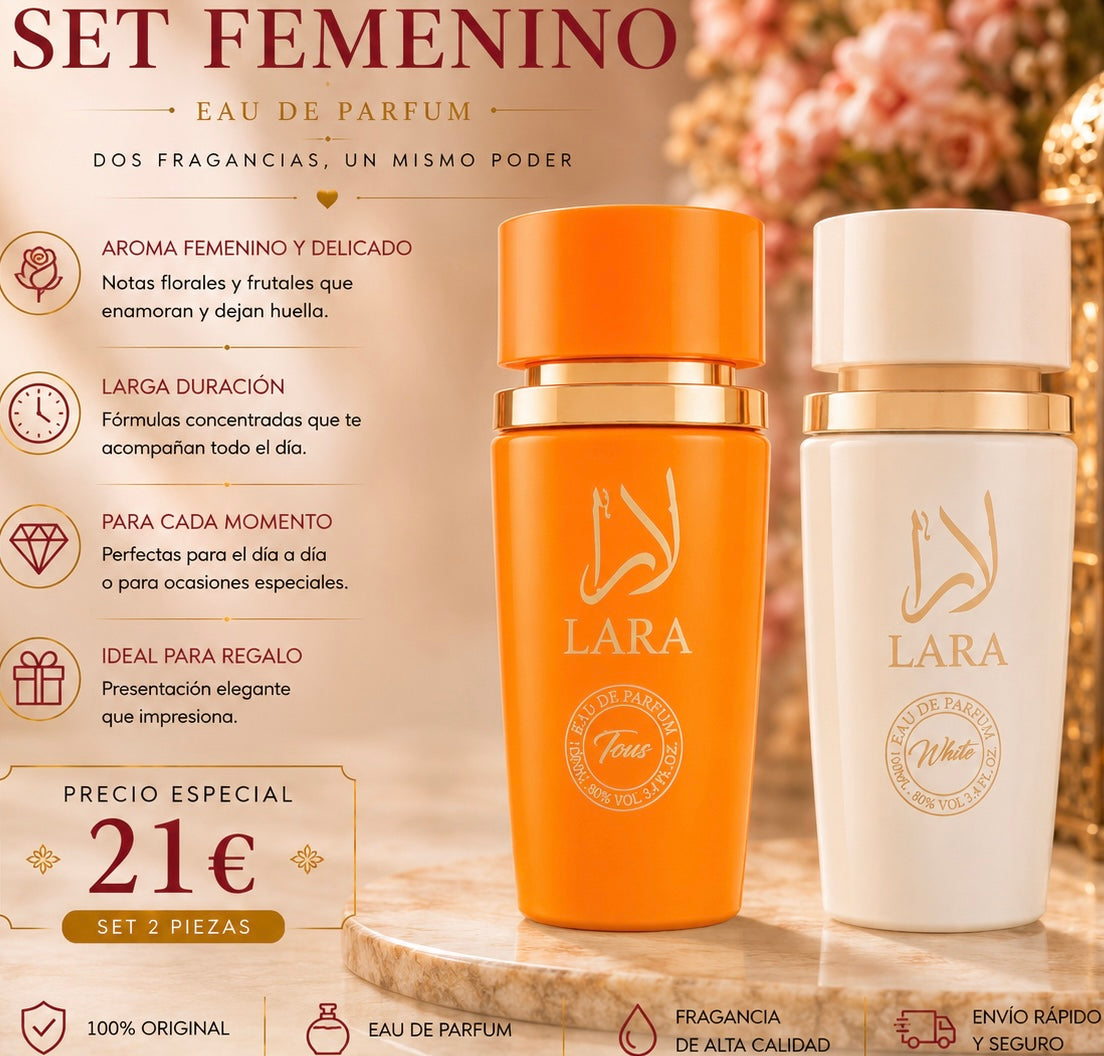 Set de 2 perfumes orientales para mujer AVE007