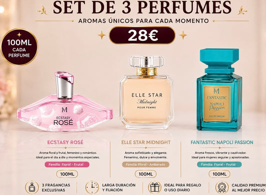 Set DE 3 PARFUMES  PARA ELLA AVE061